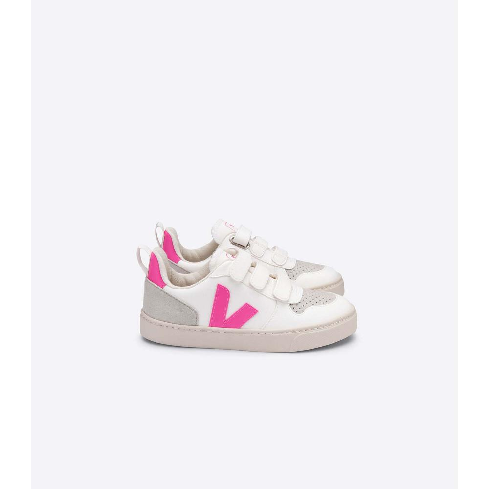 Zapatos Veja V-10 CWL Niños White/Pink | MX 786UZG